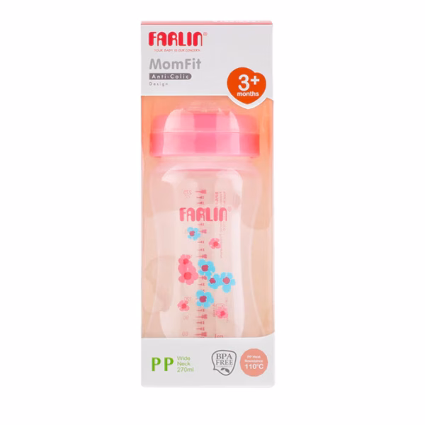 Farlin Wide Neck Baby Feeding Bottle 270ml (PP) AB-42011 (G)