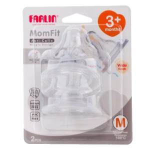 Farlin Nipple For Wide Neck Bottle (2 pcs) P-4