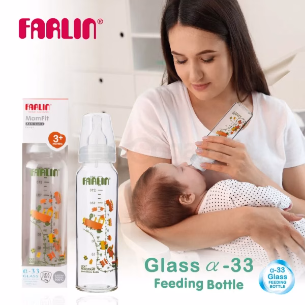 Farlin Heat Resistant Glass Feeder 240ml TOP-707G