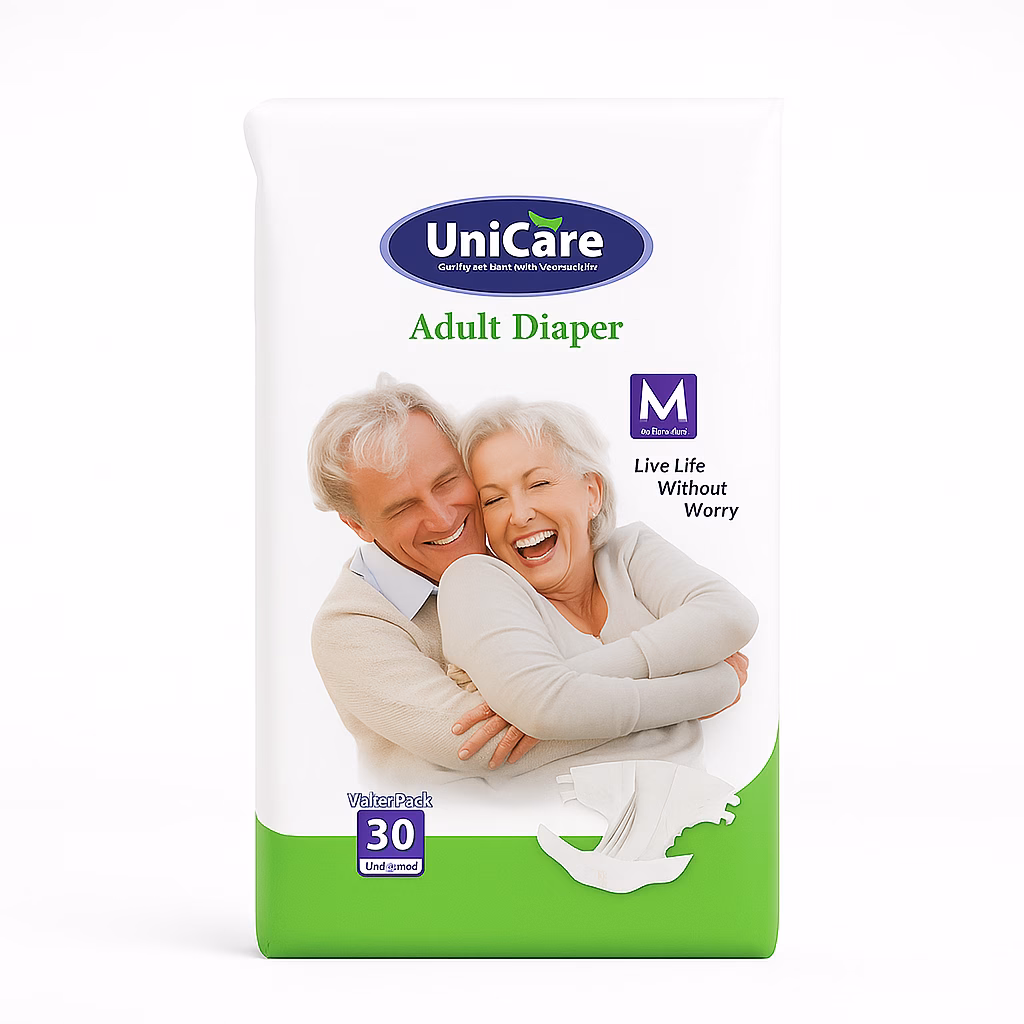 Unicare Adult Diaper (Belt) M - 30 Pcs Pack
