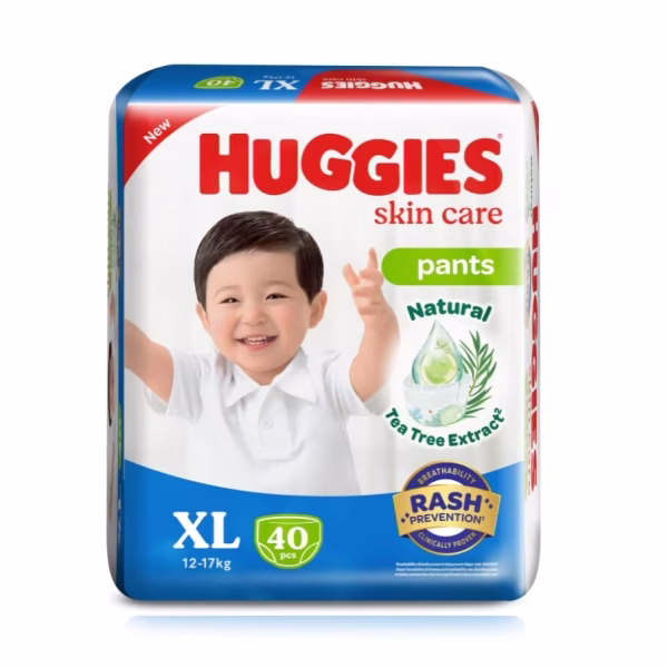 Huggies Skincare pants XL 40 Pcs (12-17kg)