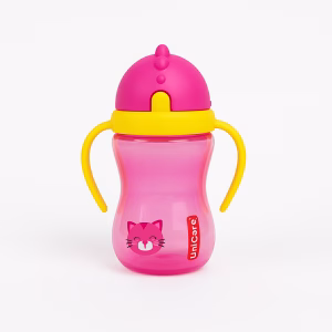UniCare MH 12 Soft Spout Drinking Cup with Handle Straw 300ml