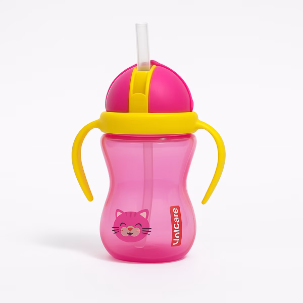 UniCare MH 12 Soft Spout Drinking Cup with Handle Straw 300ml