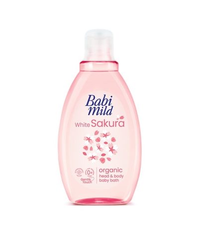 Babi Mild Baby Bath White Sakura – 180ml